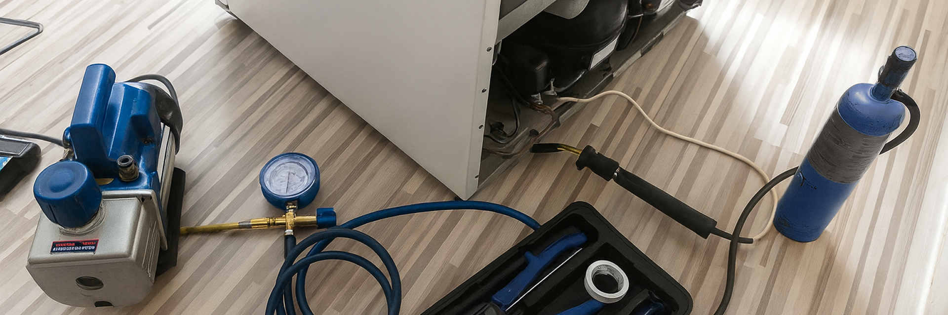 Устранение утечки хладагента холодильника Beko