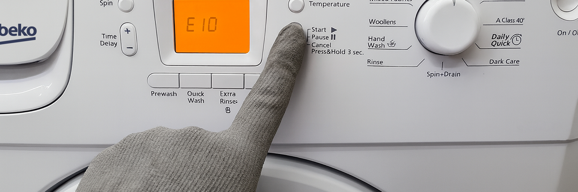 Стиральная машина Beko выдает ошибку